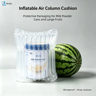 Custom Eco-Friendly Air Column Bag Inflatable Cushion Packaging for Milk Powder Cans Watermelon Large Fruits Shipping Protection