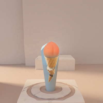 Peach Ice Cream Internet Famous Peach Flavored Ice Cream Fruit Ice Cream