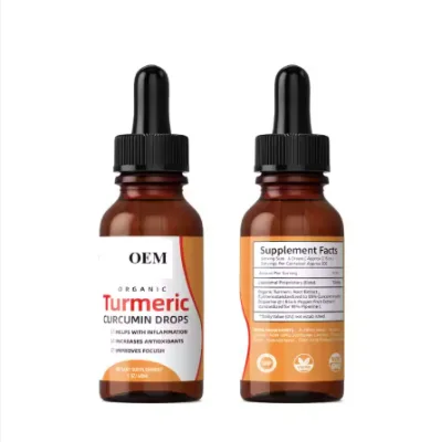 Organic Turmeric Curcumin Extract Liquid Drops for Supplement Turmeric Liquid Drops Turmeric Oill