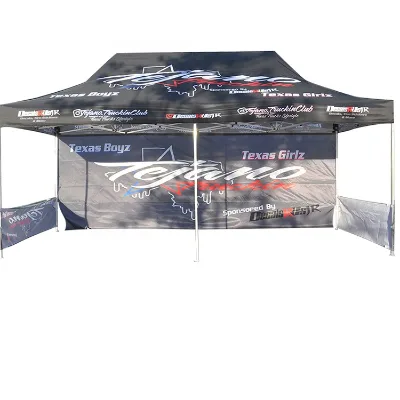 Henghui 10x20ft PE Canopy Tent with Steel & Aluminum Frame Easy Assembly Waterproof All Seasons 6-8 Person Capacity