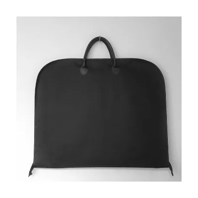 Wholesale Fashioned Non-woven Foldable Black Color 160cm Garment Suit Cover Zipper Bag Custom