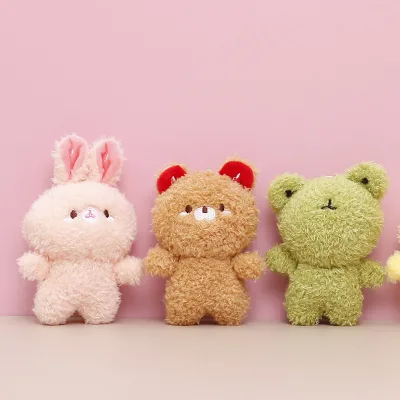 98 Style Wholesale Hot Sell Various Promotional Cute Exquisite Animal Plush Keychain Cheap Plush Backpack Pendant Keyring