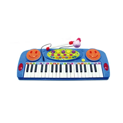 Battery Operated 37 Keyboard Electronic Organ Toys with Microphone