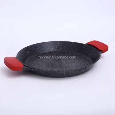 Die Cast Aluminum Nonstick Seafood Paella Pan 32/36/40cm Two Handles