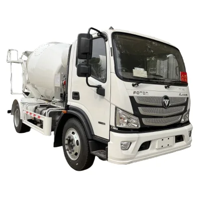 Foton Mini Concrete Mixer Truck With 3 Cubic Meters Capacity for Manufacturing Construction Industries