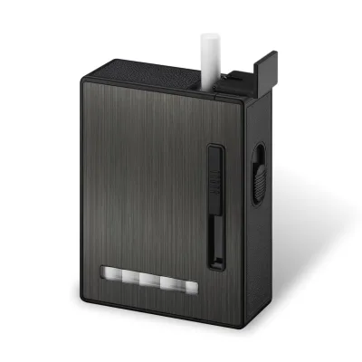 JJ905 Fashion New Product Multifunctional USB Cigarette Lighter Cigarette Case Customizable Pattern USB