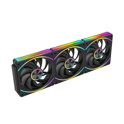 Needmax 12cm ARGB RGB LED PC Case Fan 3pcs 12V PWM Hydraulic Air Cooling Cooler 4Pin 25mm Plastic Computer Case New 5V Heatsink