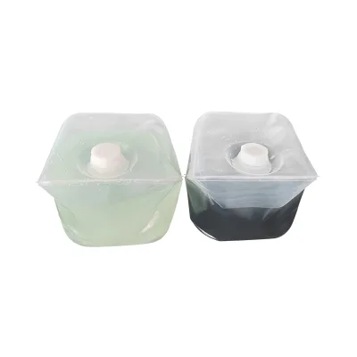 Collapsible Cubitainer for Disinfectant, Hand Sanitizer, Ink, Lab Chemicals, Soy Sauce, Medical Gel, Painting