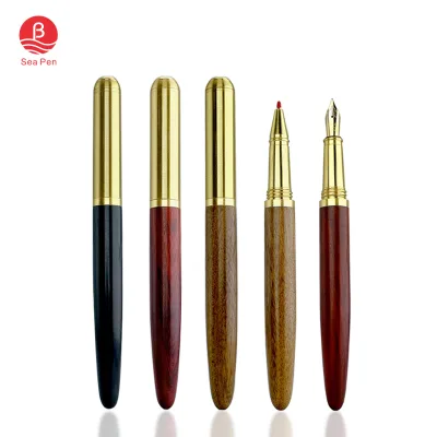 SEAPEN Customized Wood Fountain Pen Signature Pen for Office Writing with UV Printing Logo Wholesale From Guangzhou Factory