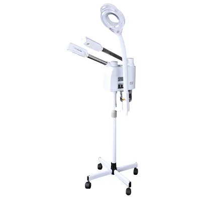 New Product Three in One Dual Tube Facial Steamer Women Skin Care Products Facial Steamer With Magnifying Lamp