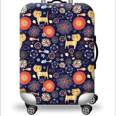 Travel Luggage Cover Suitcase Protector Fits Custom logo Protective Spandex Waterproof Luggage Cover