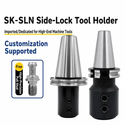 SK40 SK50 JT40 JT50 SLN Side-Lock Tool Holder High Gripping Power Weldon Flat Shank for Heavy Roughing