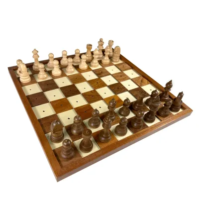 Classic Blind Version Wooden Chess Set Handmade Chess Board Solid Hardwoods Precision Craftsmanship Chess Board Game Set