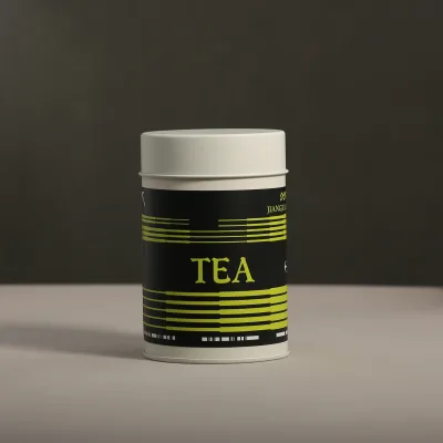 Airtight Round Metal Packaging Tea Tin Cans with Double Lid