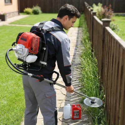 4-Stroke Gas Grass Cutter, Standard Farming Kit with Blades, Wire Wheel & Land Head