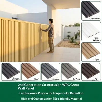 Modern Square Wood Plastic Composite Decking Tiles 18mm Thick Anti-Slip Click Wood Grain High Gloss Exterior Hall Garden