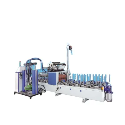 Suitable for Furniture Factory High Standard Gluing Wood Wrapping Machine With Factory Price Covering PVC