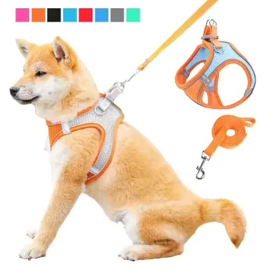 Breathable Dog Harness Pet Vest Personalized Safety Safe Adjustable Pet Dog Harness With Customized Logo