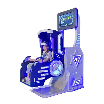 Single-Player 360 Degree Rotating VR Flight Simulator 720 Big Pendulum Roller Coaster 9D Chair Machine Metal Virtual Reality