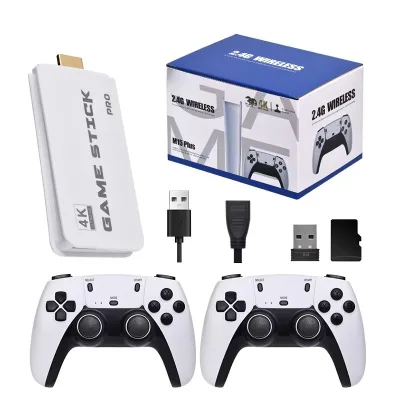 Newly Portable Handheld Gaming Player with 2 Gamepads Video Game Console Mini Game Stick 4K 20000+ Retro Games HD TV Output