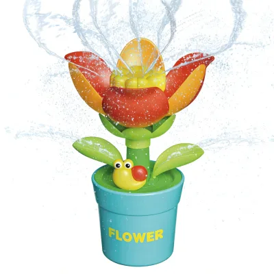 DEFA Flower Pot Water Sprinkler Set for Kids Outdoor Backyard Water Play Summer Splash Lifting Spray Fun ABS Material Garden