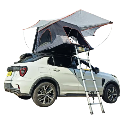 2 Person Hard Shell Rooftop Tent  With Big Rainfly for Vehicle Inflatable Aluminum Roof Top Tent
