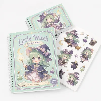 Customized Creative Handmade UV Printed Multi-Page A4/A5 Paper Sticker Books for Scrapbooking Photo Albums & Journals