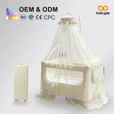 Wholesale Modern Portable Multifunctional Baby Cot Includes Cradle Sleep Outdoor Bedside Shaker for Home & Hospital Use