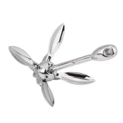 OEM Anchor Folding Alastin AISI 316 Boat Claw Grapnel Anchor Stainless Steel Chain Anchor for Boats