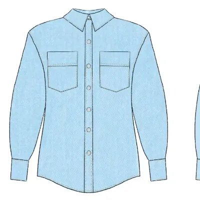 High Quality Hot Sale Customized Color Luxury Design Cowboy Shirt Women Blouses and Shirts for Women