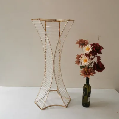 IMUWEN Europe-Style Metal Wedding Centerpieces Elegant Floor Vase Flower Stand 80CM/31.5" CH-IM1146 Home Hotel