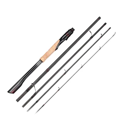 Wholesale 30T Carbon Travel Fishing Rod FUji Guide 5 Sections 1.98m 2.13m 2.28m M Spinning and Casting Fishing Rod