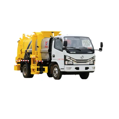Food Garbage Truck DF D6 6 Cbm Right Or Left Drive Custom Euro 3 Euro 4 Euro 6