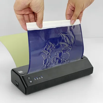Easy Operation Wireless Portable High Quality Black PVC Material Tattoo Thermal Transfer Printer for Tattooist Work