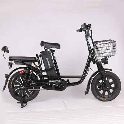 Factory Hot Sales 16inch Monster Courier Food Delivery Electric Cargo Bike Hybrid Long Range 30Ah 800W/1000W 200KG Load