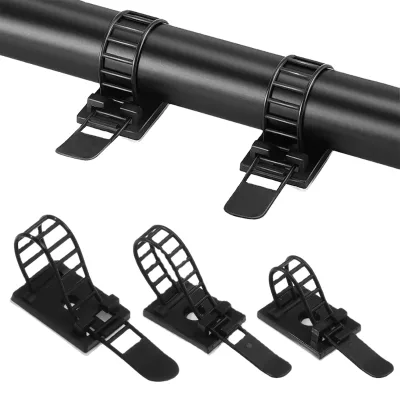 Adjustable Cable Tie Self Adhesive Mounts Cable Clips Plastic Network Wire Power Cord Car Cable Tie Clip Clamp