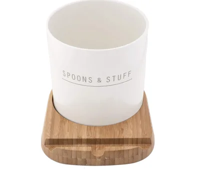 Cell Phone Tablet Cookbook Stand Kitchen Utensil Holder