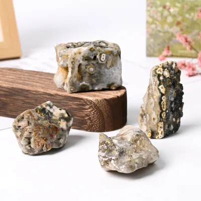 Natural Crystal Colourful Ocean Jasper Freeform Healing Stone Polished Ocean Jasper Stone For Home Decoration