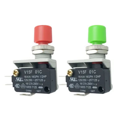 KACON VAP-13 V15F-01C SPDT Plastic Micro Switch NC/NO Limit Switch 250VAC 25A IP40 Pin Plunger Hinge