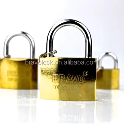 Golden Titanium Iron Padlock 38mm-75mm High Security Anti-Theft Padlock for Gate Warehouse Garage