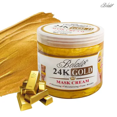 Wholesale 24K Gold Crystal Mask Cream Vitamin C Anti-Wrinkle Whitening Hydrating Repair Sleeping Facial Mask