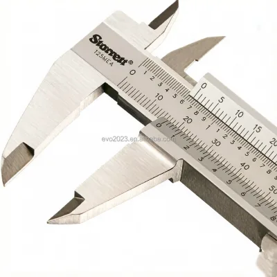 125MEA Vernier Caliper 0-300mm/0.02mm Hardened Stainless Steel Shock-Proof Measuring Tool with Lock Screw