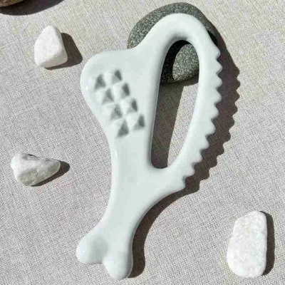 HY Gua Sha Board Ceramic Guasha Tool Massage Products for Facial Neck Back Whole Body Muscle Relaxing