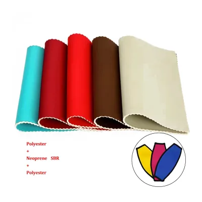 Custom Neoprene Rubber Fabric Full Punch SBR Diving Material Plain Color Neoprene Sheet Can Coozies Cooler Bags Factory Cotton
