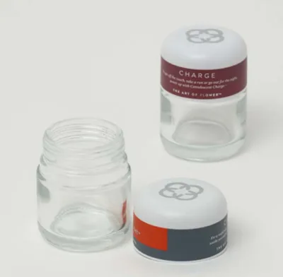 Factory Packaged Glass Storage Jars With Child-Resistant Screw Cap Lid Concentrate Container