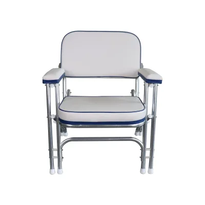 Marine Seat Yacht Fishing Boat Waterproof Sun protection PU Single Car Seat White Aluminum Alloy Boat Accessories