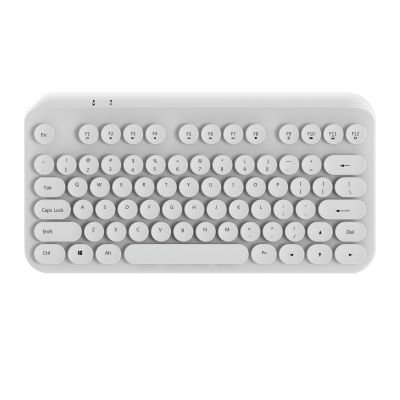 Factory Sale 77Keys Round Keycap Wireless Keyboard for Notebook Office Keypad Computer