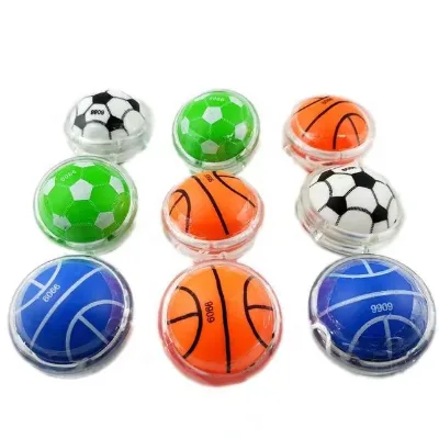 Plastic Funny Basketball Football Shape 50mm Yoyo Toy Surprise Capsule Toy