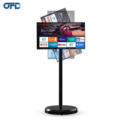 High Quality Wireless Android Tablet 21.5 Inch Interactive Android12 Digital Signage on Wheels 1080P Ips Portable Tv for Study