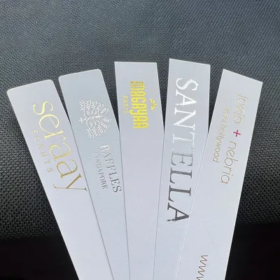 2025 Eco Friendly Thick Perfume Tester Strips With Custom Logo